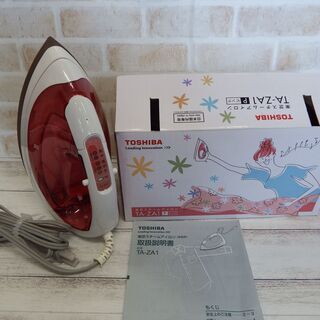 TOSHIBA　スチームアイロン　TA-ZA1　ピンク　東芝　アイロン
