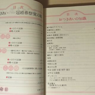 ￥100 おつきあい帳　冠婚葬祭　記録　美品の画像