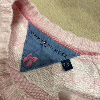 ニット セーター トップス　トミーヒルフィガー　ピンク　80の画像