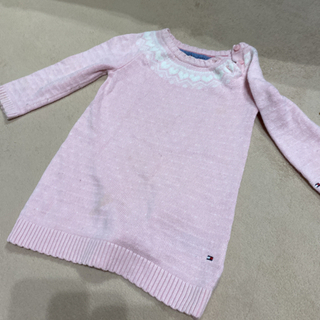 ニット セーター トップス　トミーヒルフィガー　ピンク　80の画像