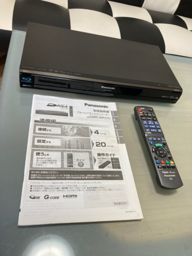 Panasonic パナソニック　ブルーレイDVDレコーダー　DMR-BR570 良品  取り扱い説明書付属