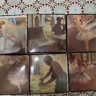 名画コースター　未使用品