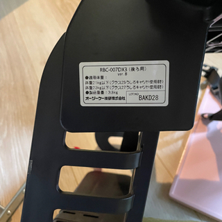 OGK自転車用リアチャイルドシートの画像