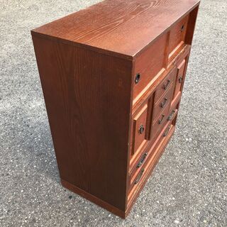 からくり箪笥　珍品　伝統工芸品【中古】の画像