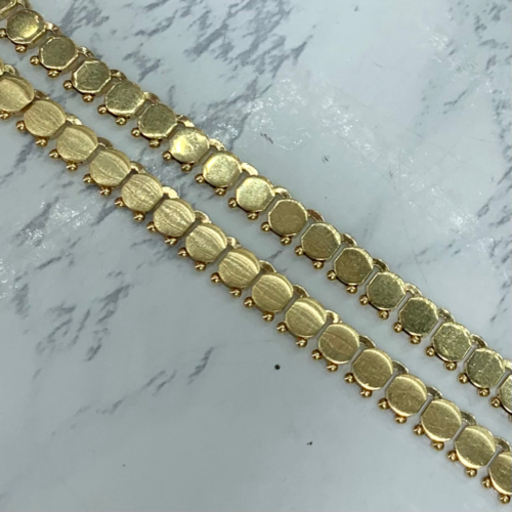 【中古品】K18 デザインネックレス 24.7g 42.5cm ［172］