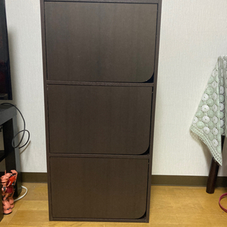 カラーボックス Nカラボ 3段扉付き　ニトリの画像