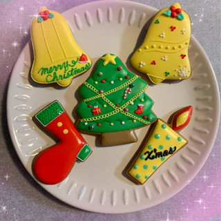 クリスマスアイシングクッキーの画像