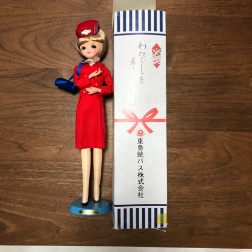 東急鯱バスロマンスガイド人形 昭和レトロ バスガイド　希少　箱付き