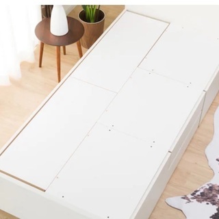 ニトリ 収納付 シングルベッド ホワイトの画像