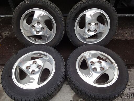 珍品 ﾀﾞｲﾊﾂ ｱﾄﾚｰﾜｺﾞﾝ ｶｽﾀﾑ用 S220G 純正ｽﾀｯﾄﾞﾚｽｱﾙﾐ4本