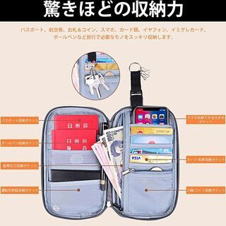 【新品・未使用】スキミング防止パスポートケース（マルチケース）の画像