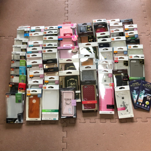 スマホケース 62個 ガラスフィルム2枚 まとめ売り