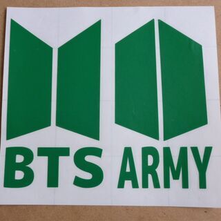 BTS カッティングステッカー 緑