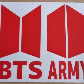 BTS カッティングステッカー 赤
