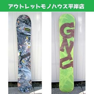 154.5cm スノーボード グヌー ライダースチョイス 板のみ 2011/2012 ブルーデニム ツインチップ GNU CHOICE スノボ ジーンズ柄 ☆ PayPay(ペイペイ)決済可能 ☆ 札幌市 豊平区 平岸