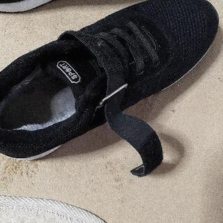 新品・メンズシューズ　ボア付　24.5の画像