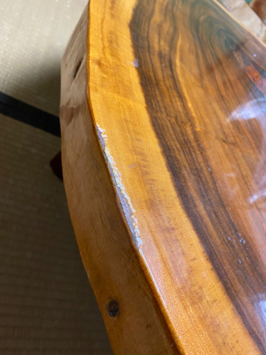 天然木 一枚板 切株 座卓 テーブル 脚取り外し可能 