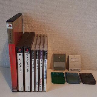 プレイステーション2　セット！本体・コントローラー2台・ソフト7本・メモリーカード5枚付き【お届け可能】の画像