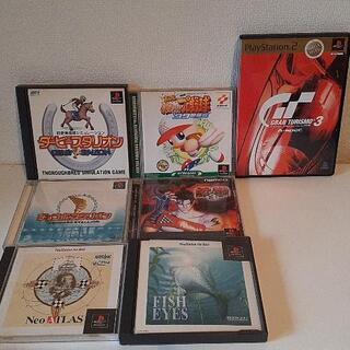 プレイステーション2　セット！本体・コントローラー2台・ソフト7本・メモリーカード5枚付き【お届け可能】の画像