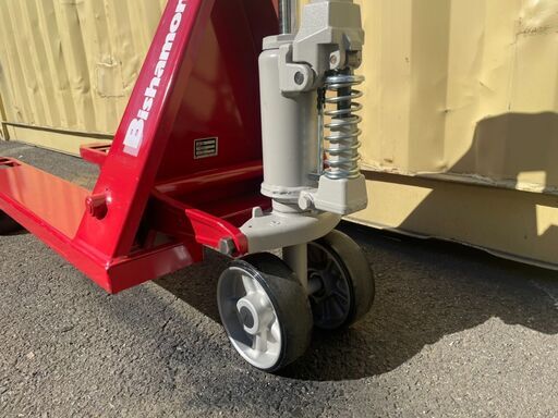 引き取り限定！！美品◆スギヤス(ビシャモン) ハンドパレットトラック　BM15M　1500kg仕様(最低高80mm・最高高200mm)