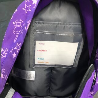 ★OUTDOORのデイパック（リュックサック）・小さめのパープルです。の画像