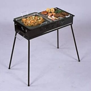 【新品】グリーンライン BBQコンロ 65cm 鉄板と網付きの画像