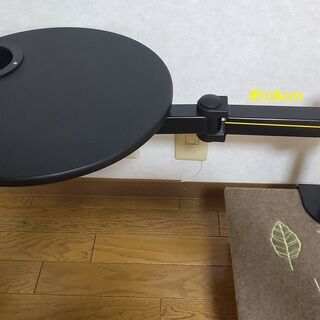 ありがとうございました(*vv) モニターアーム　オプションテーブル丸型　カップホルダー付きの画像