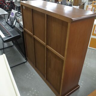 ハセガワ（北海道） 食器棚 ロータイプ 高さ131cm モノ市場半田店  119の画像
