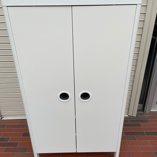 ■美品■IKEA イケア BUSUNGE ブースンゲ　ホワイト デザイン収納の画像