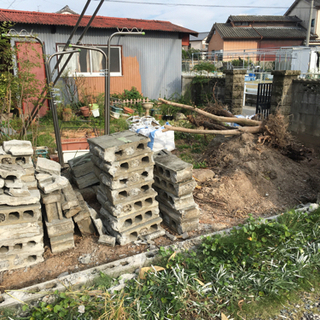 ブロック　廃材