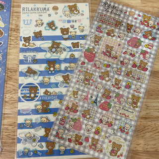 新品リラックマシールまとめ売り(4枚、セットA)の画像