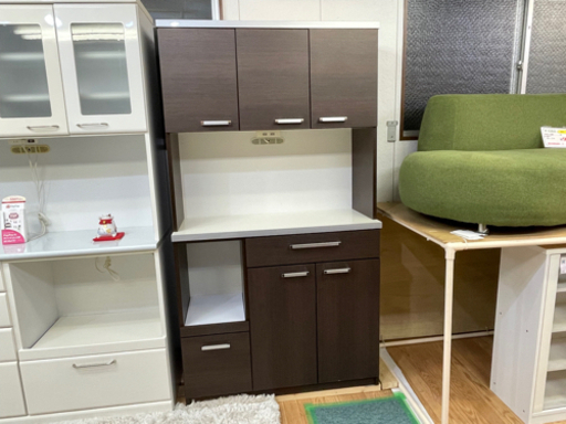 【リサイクルサービス八光　田上店　配達・設置OK】土井インテリア　ダークブラウンレンジボード