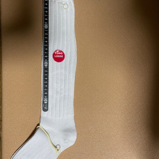 新品ルーズソックスホワイト、クリーム色の画像