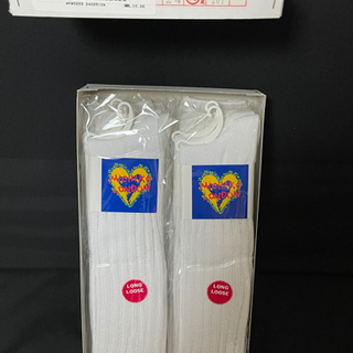 新品ルーズソックスホワイト、クリーム色