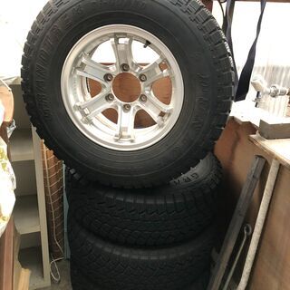 【値下】アルミホイール＆スタッドレス 15インチ  6穴  7J...
