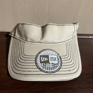 ゴルフサンバイザー（ニューエラー）クリーム色