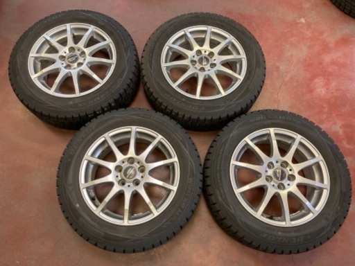 【プリウスZVW30】ダンロップ冬WM01 185/65R15 5穴アルミ4本セット