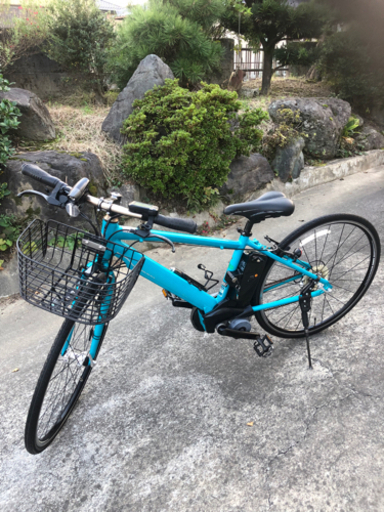 PANASONIC JETTER美品電動アシスト自転車クロスタイプ新品バッテリー8.9Ah使用