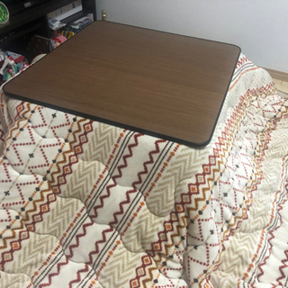 コタツ　コタツ布団付きの画像