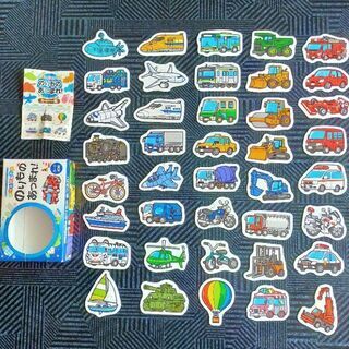 パズル型の絵合わせカード　のりもの