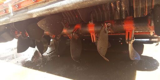 鹿児島発　クボタ　トラクター用ロータリー　RL14XG　木の葉爪　正転　逆転切り替え　三点リンク