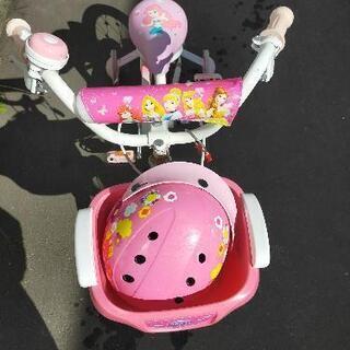 売約済!! プリンセス ヘルメット付き 女の子 自転車 16インチ