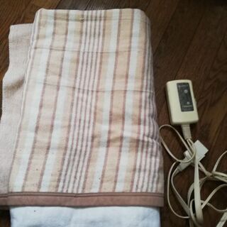 YAMAZEN　洗える　電気毛布　コントローラー付き
