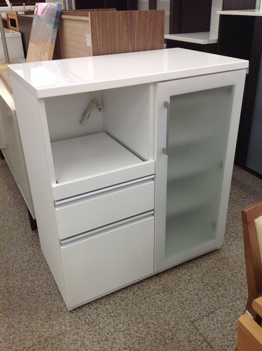 ニトリ コンセント1つ付き ホワイト キッチンボード【9650023】