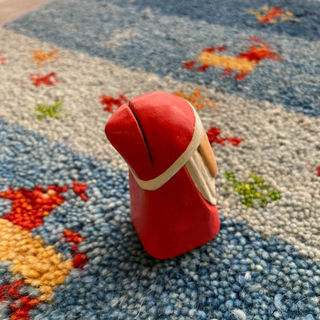 木製サンタクロースのカード立ての画像