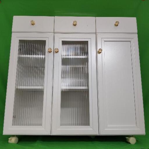 引き渡し予定 カップボード ホワイト キッチン収納 食器棚