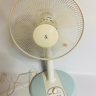 山善　扇風機　ホワイト×ブルーの画像