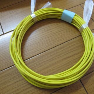 電気機器用ビニル絶縁電線　KIV　1.25sq　黄　10m【20...