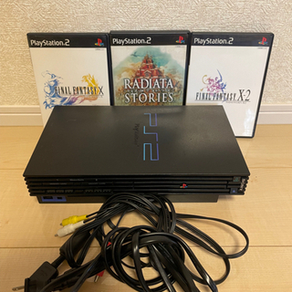 プレステ2本体　ソフト3枚　コントローラーなし