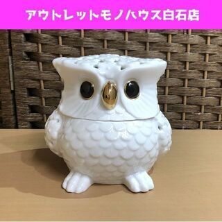 Floral フクロウ 梟 ふくろう ミミズク 飾り 小物入れ ...